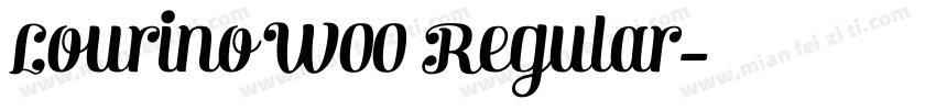 Lourino W00 Regular字体转换